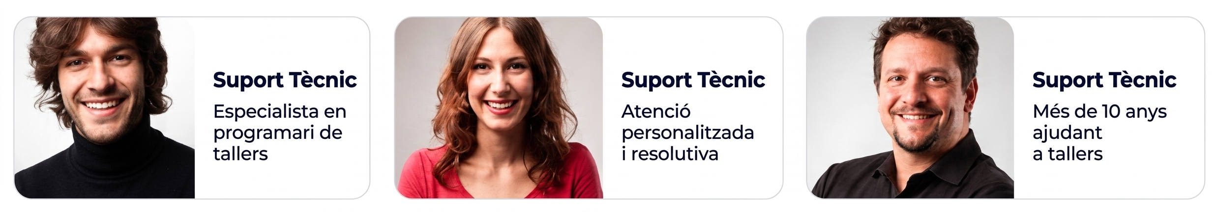 Suport Tècnic. Especialista en programari de tallers. Atenció personalitzada i resolutiva. Més de 25 anys ajudant tallers.
