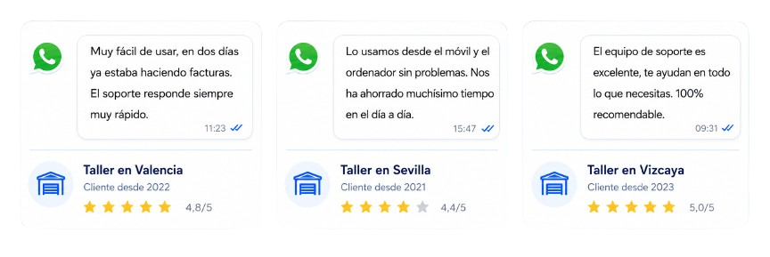 Opiniones reales de talleres mecánicos que utilizan TallerMatic